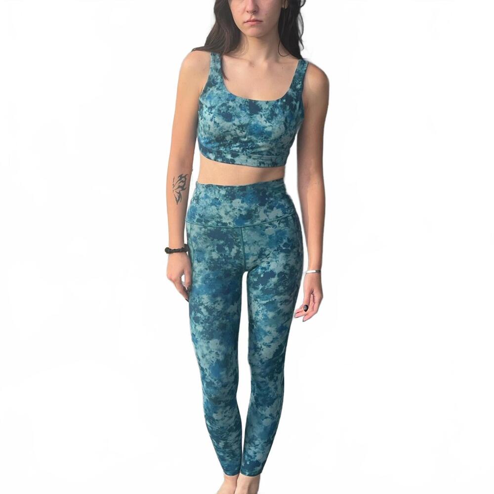 Athleta 2 Piece Active Wear Blue Ocean XXS Leggings & Small Bralette - Picture 6 of 9